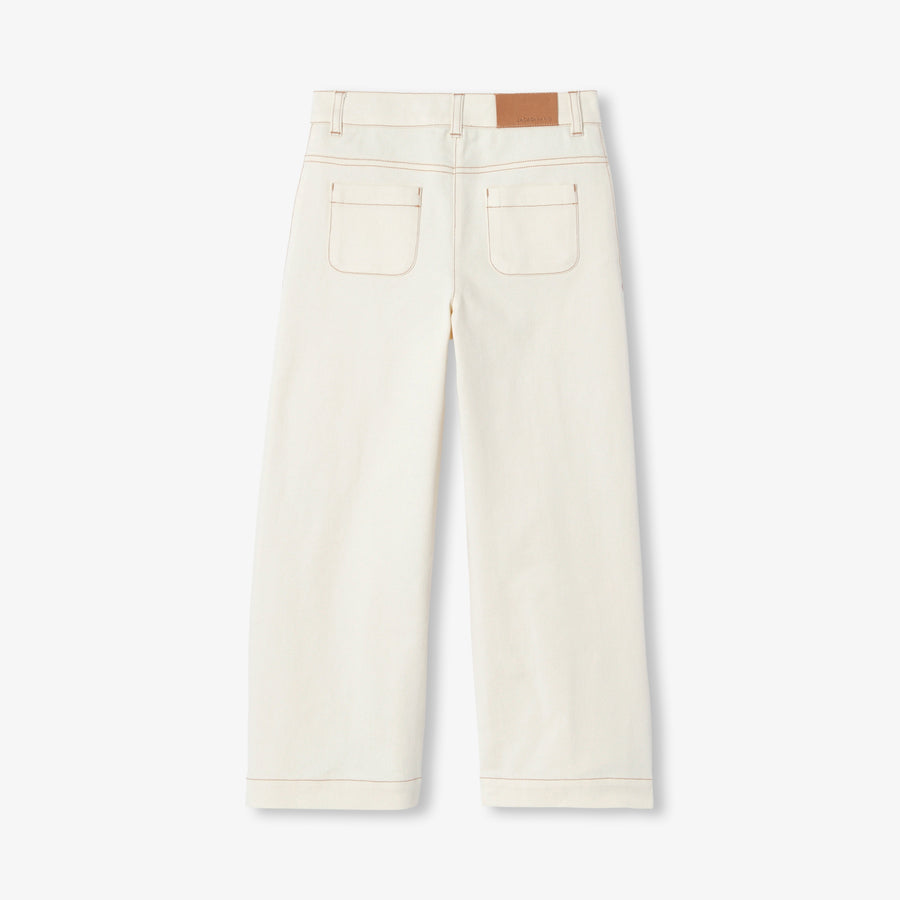 Široke hlače za djevojčice od rastezljivog kepera