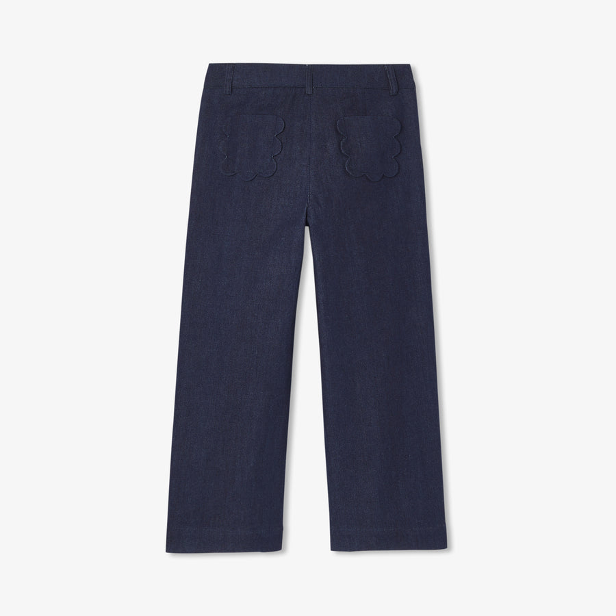 Široke traper hlače za djevojčice