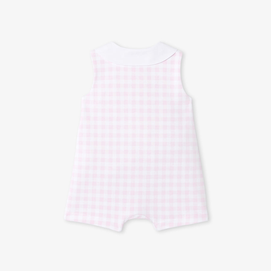 Bebi kombinezon od žerseja s kariranim uzorkom