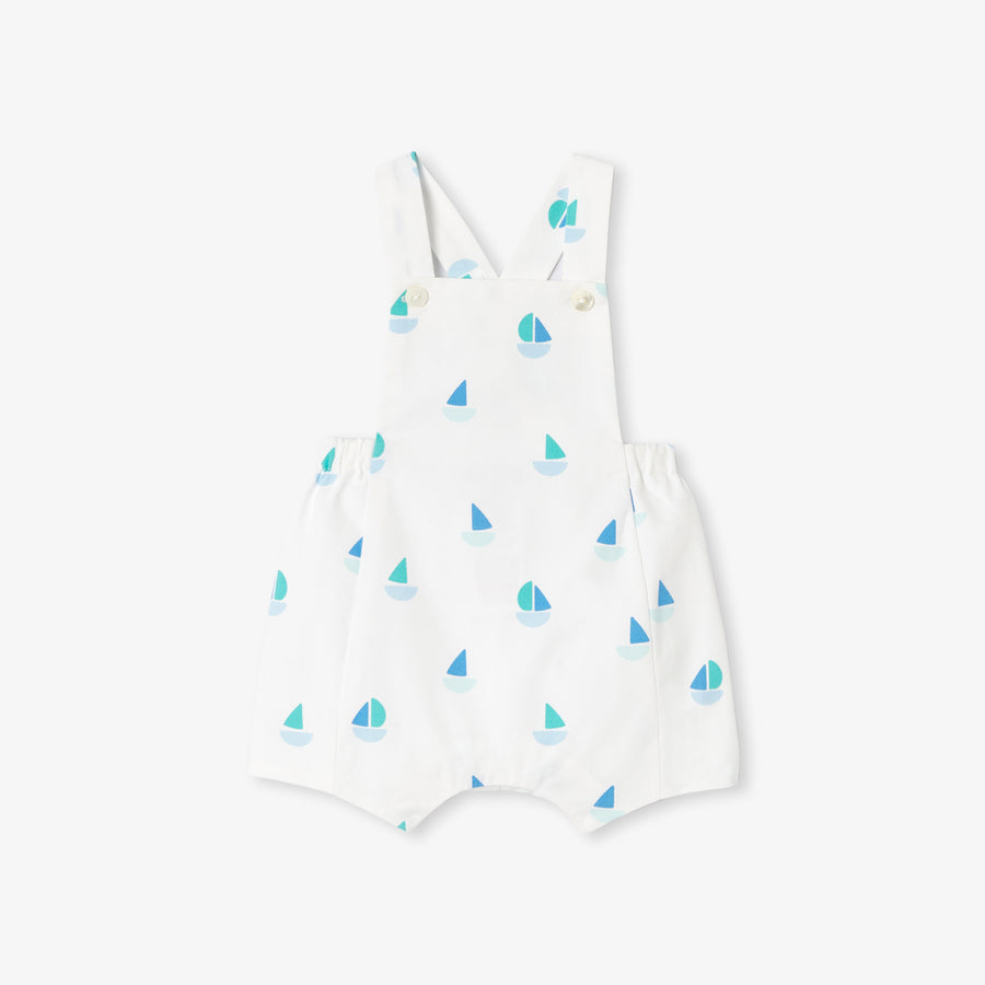 Bebi kratke platnene hlače na tregere za dječake