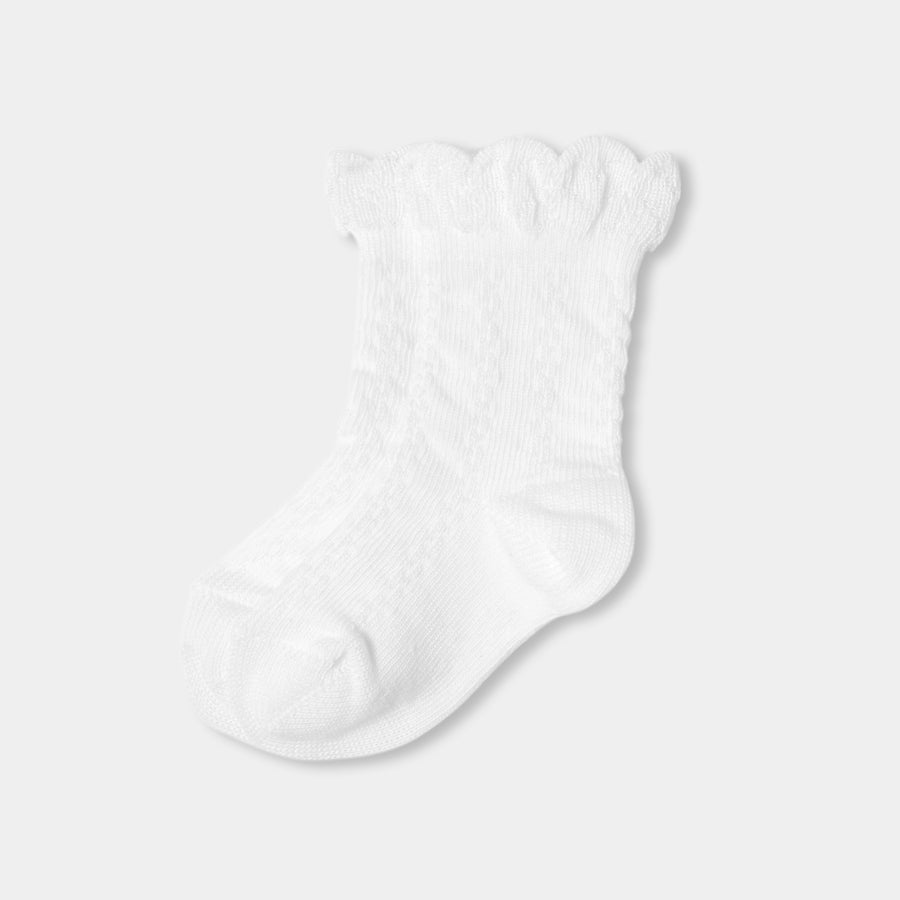 Čarape za djevojčice s valovitim rubom