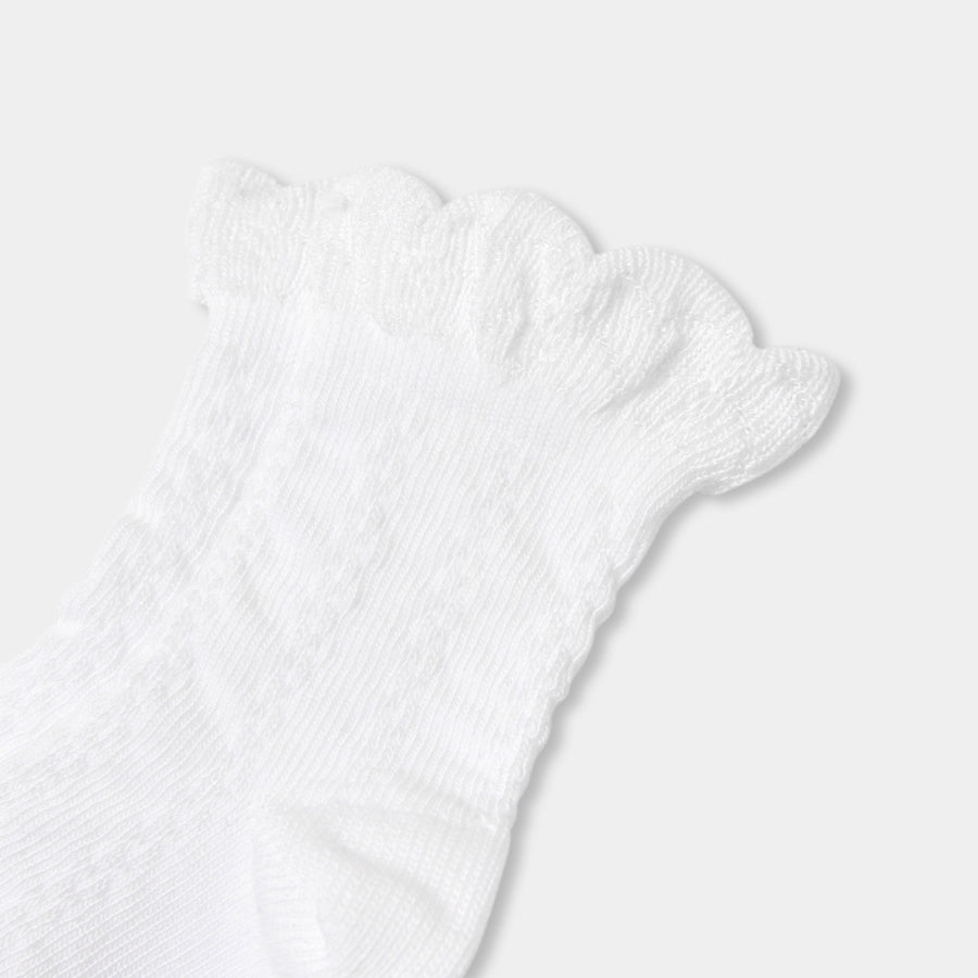 Čarape za djevojčice s valovitim rubom