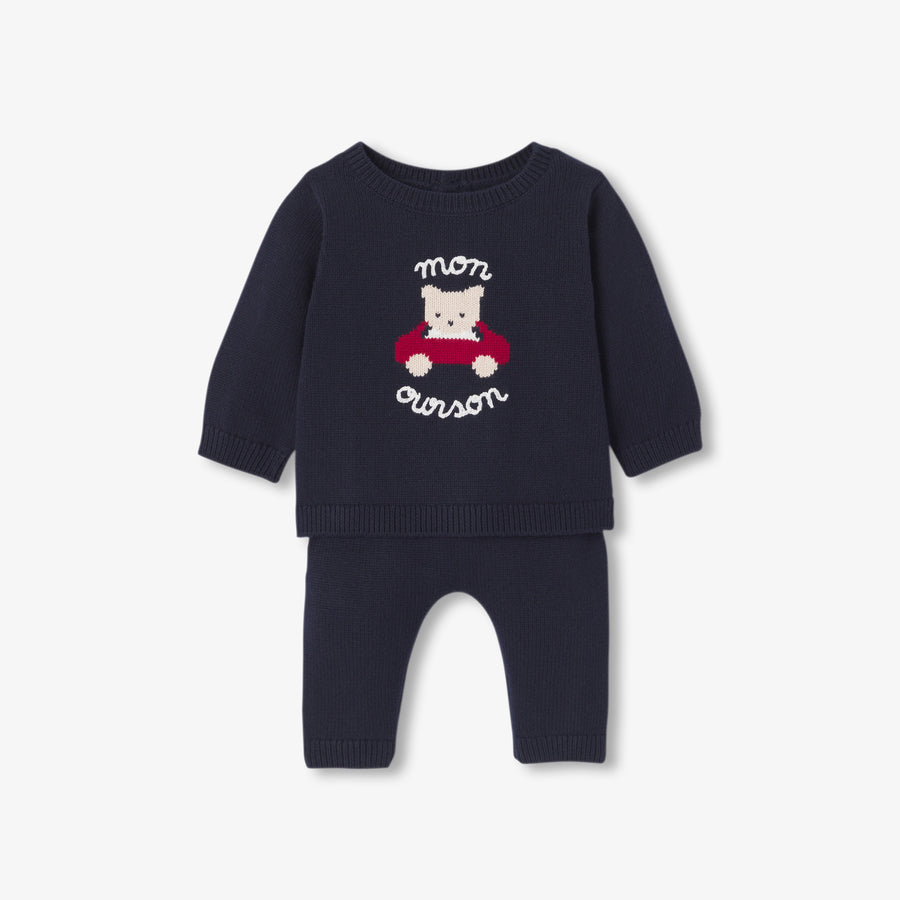 Udobni pleteni set za bebe
