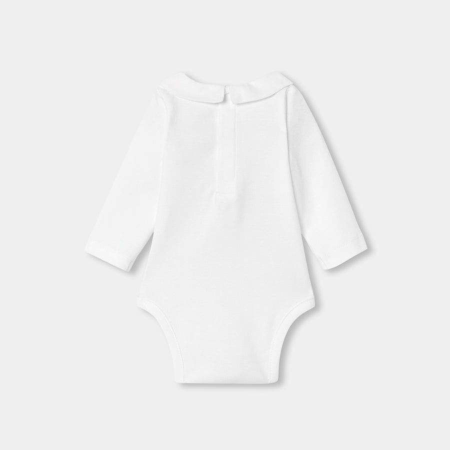 Bodi s dugim rukavima za bebe od interlock pamuka